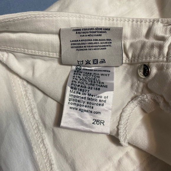 Ag Adriano Goldschmied White Skinny Jeans excellent condition like new - Picture 9 of 13